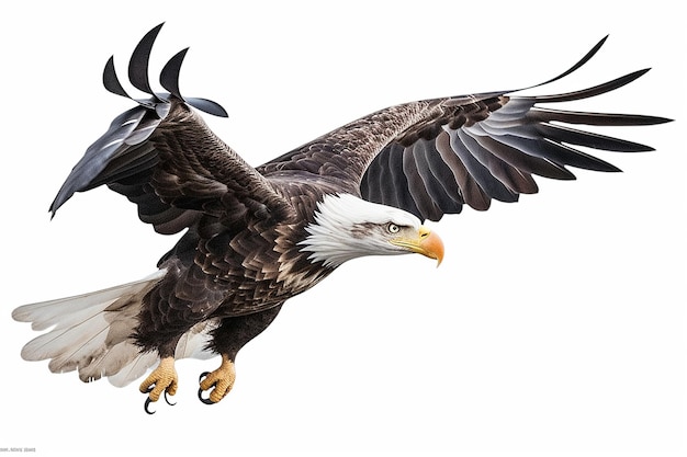 Bald_eagle_flying__with_white_background