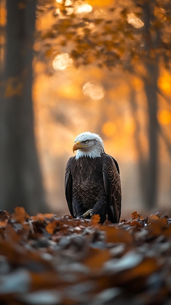 bald eagle in nature cinematic photography