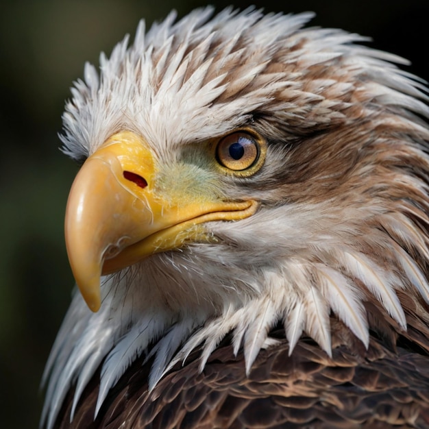 Photo a bald eagle with a beak that says bald eagle