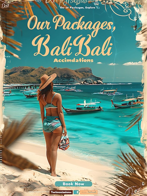 Photo bali tour with parallax scrolling effect bohemian layout tur travel website layout idea designs