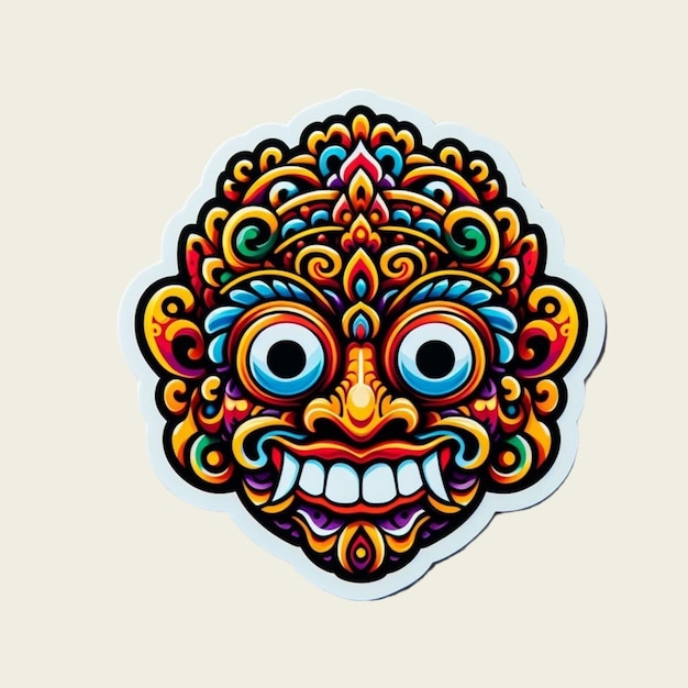 Balinese Mask Stickers