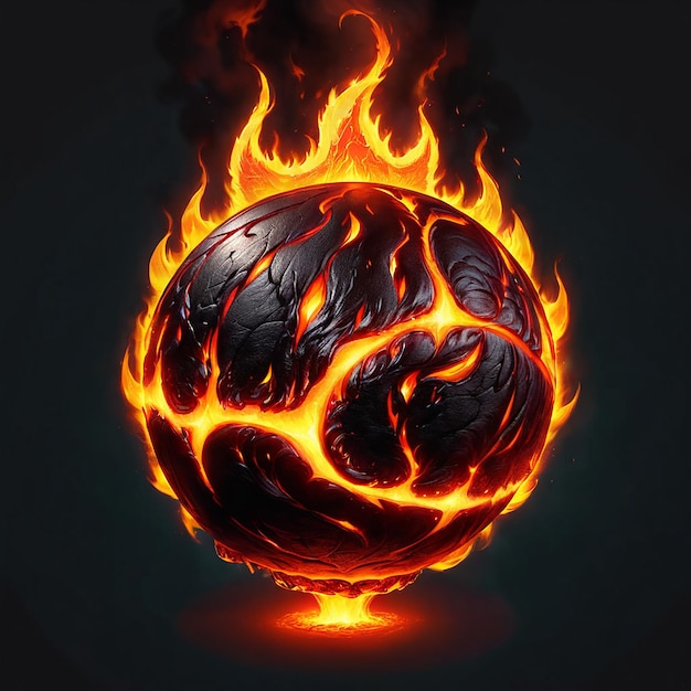 a ball of fire that is in fire