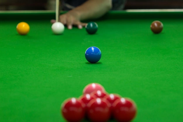 Ball and Snooker Player, man play snooker