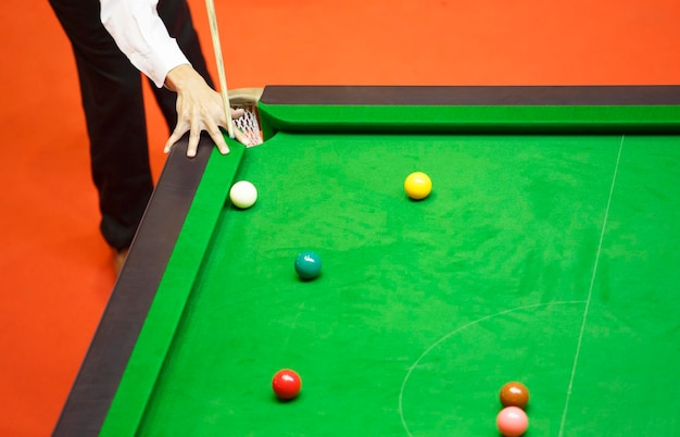 Ball and Snooker Player