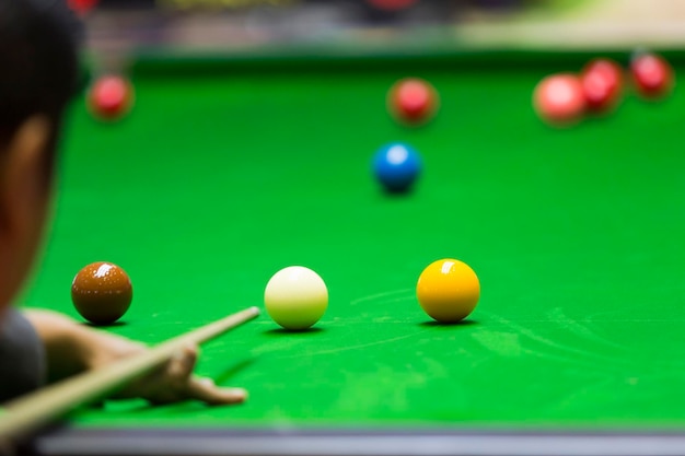 Ball and Snooker Player