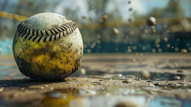 Photo a ball that has the word  on it