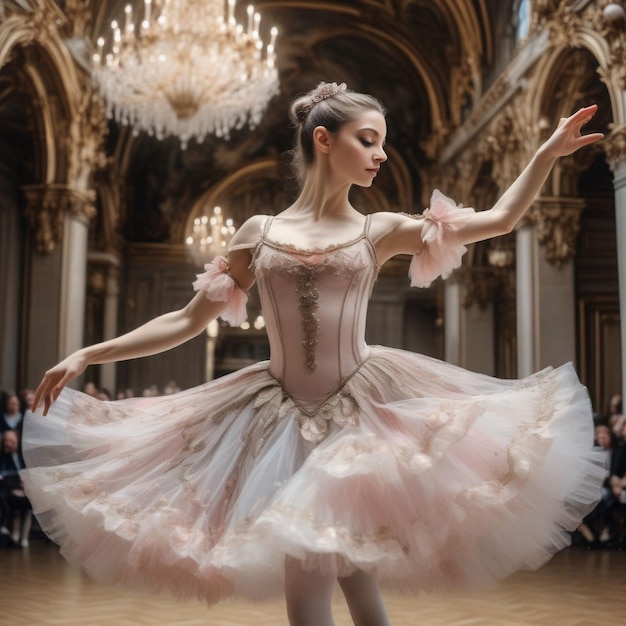 ballerina in a palace