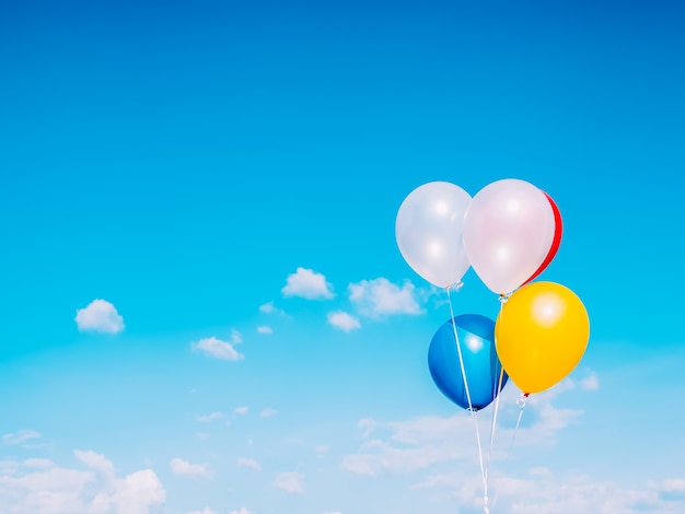 ballon with blue sky background.