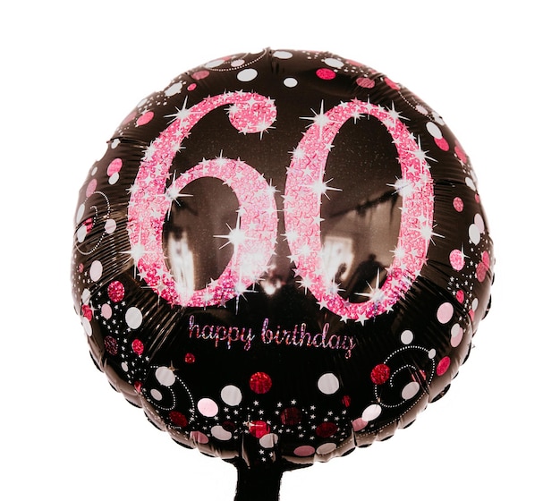 Balloon anniversary 60 years happy birthday