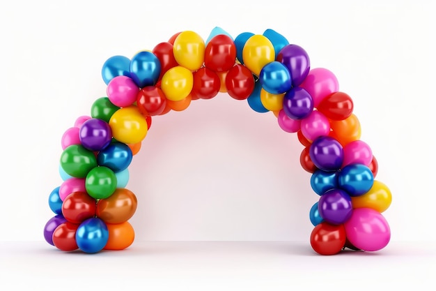 Balloon arch isolated Illustration AI GenerativexA