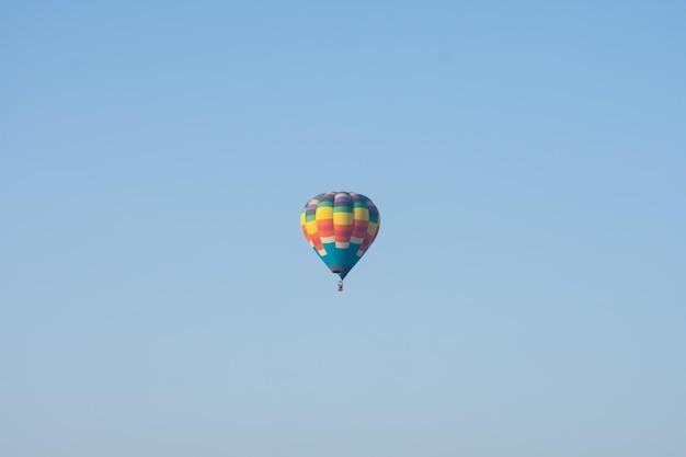 balloon flying in the blue sky