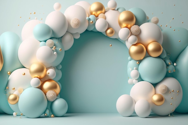 Balloon Frame arch for birthday baby shower party celebration holiday