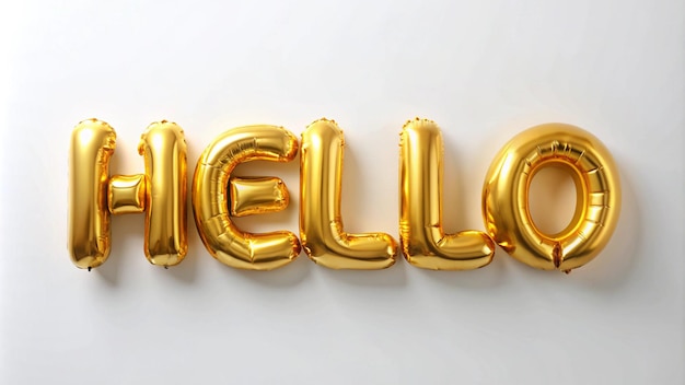 A balloon shaped message on white background