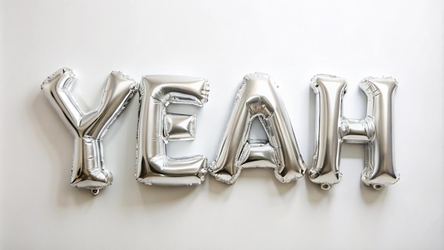 A balloon shaped message on white background