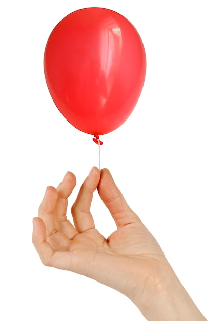 Balloon on white isolated