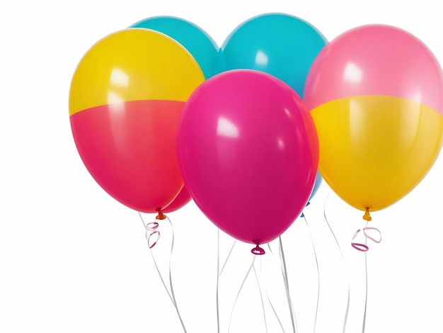 balloons isolated on transparent background