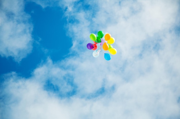 Balloons in the sky