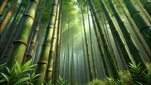 bamboo forest in the morning