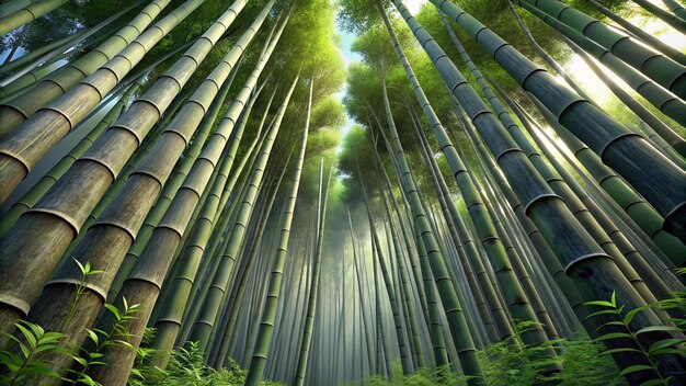 a bamboo forest with the words quot bamboo quot in the middle