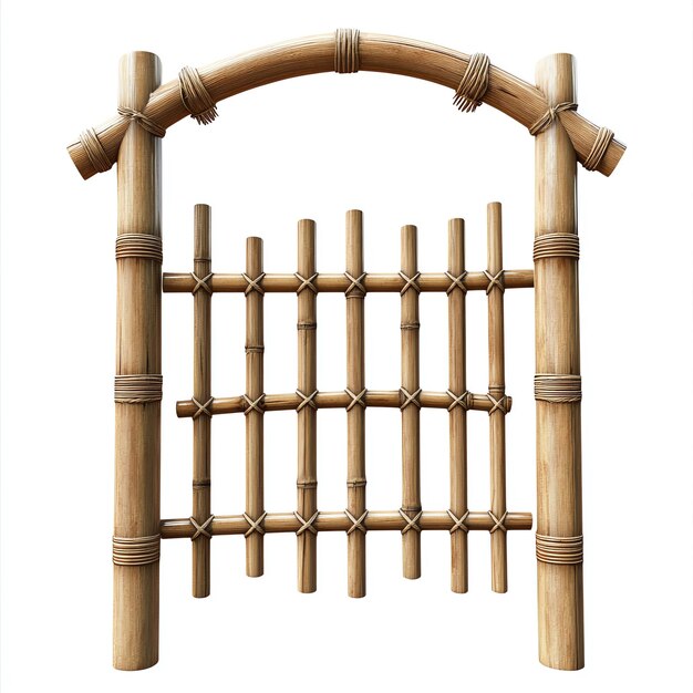 Photo bamboo gate