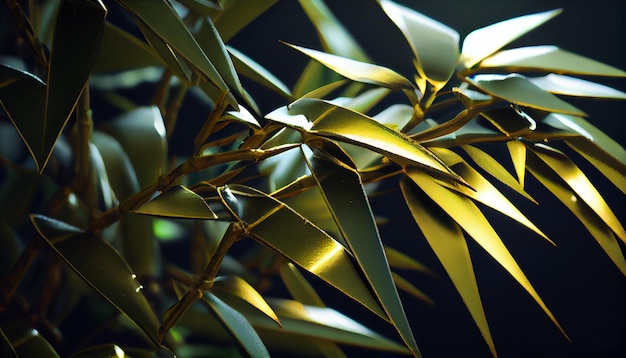 Bamboos closeup beautiful lighting