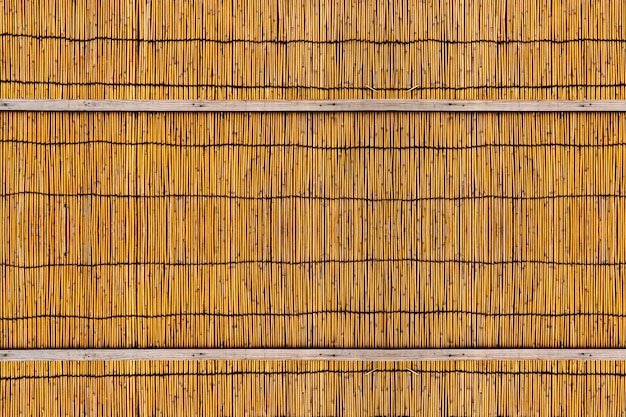 Bammboo fence background, japanese bamboo room partition or part of furniture and basketry.