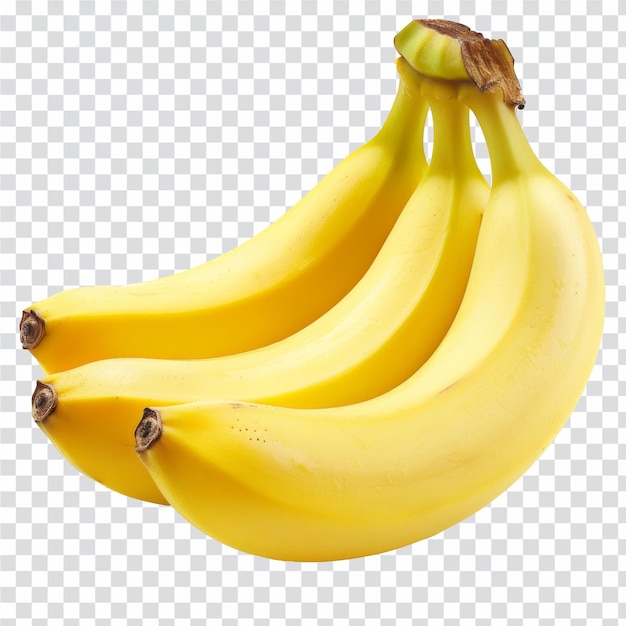 Photo banana bunch isolated on white background png element isolated on transparent background