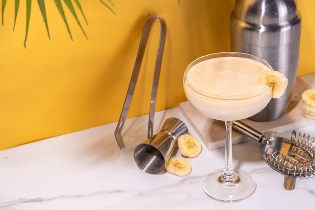 Banana daiquiri cocktail