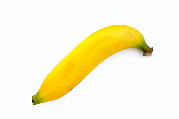 Banana fruit on white background