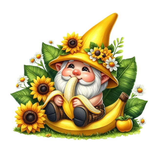 Banana Gnomes Gnome Clipart Png