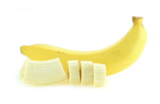 Banana isolated on white background.