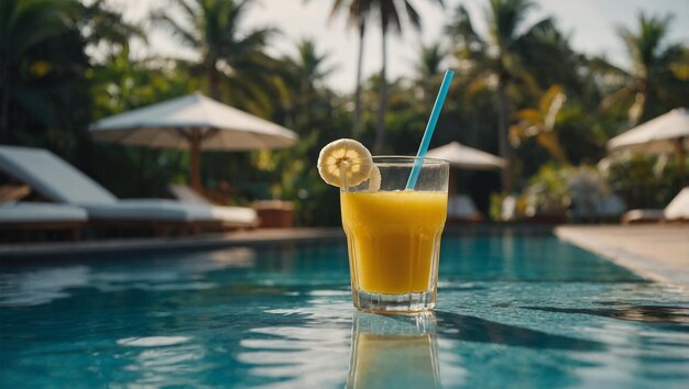 Photo banana juice by the pool 5