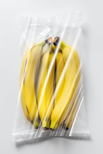 Banana in Plastic Bag Ai generative