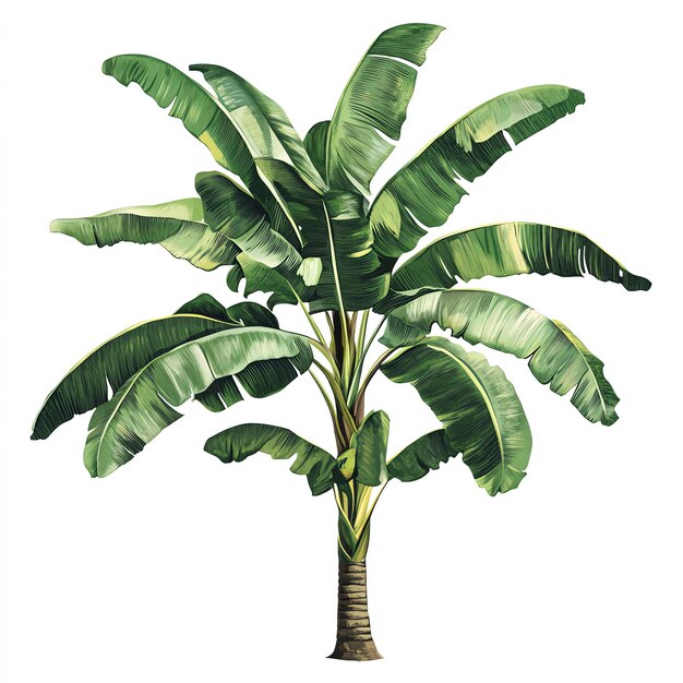 Photo banana tree illustration