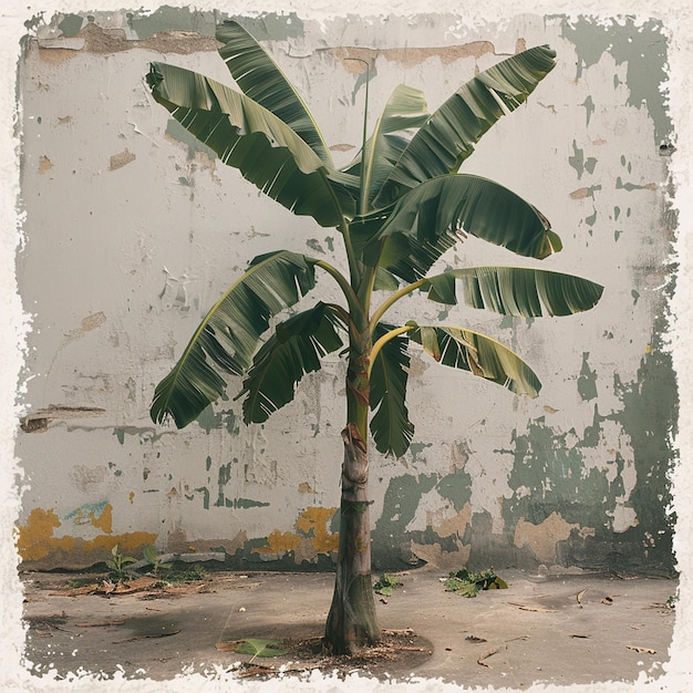 banana tree isolated