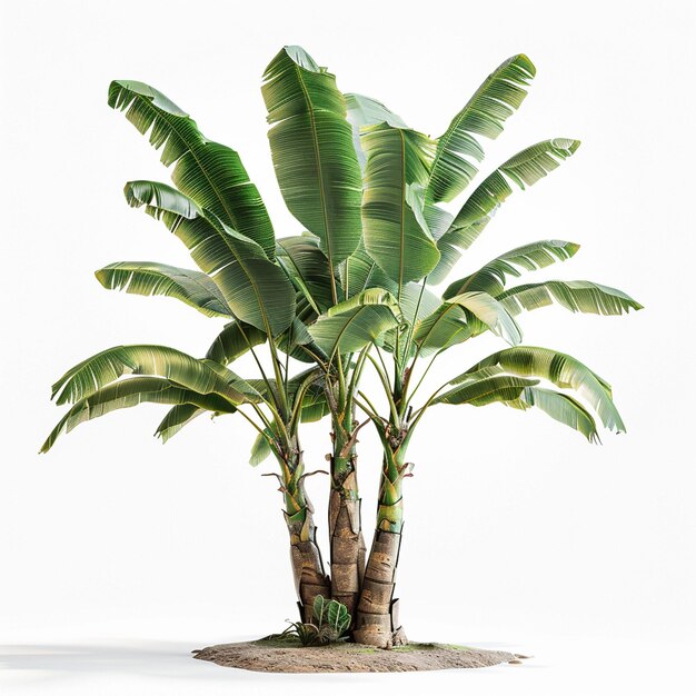 banana tree isolated