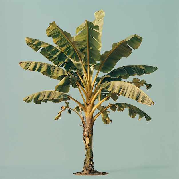 banana tree isolated