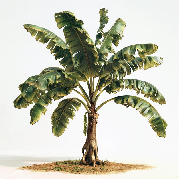 banana tree isolated