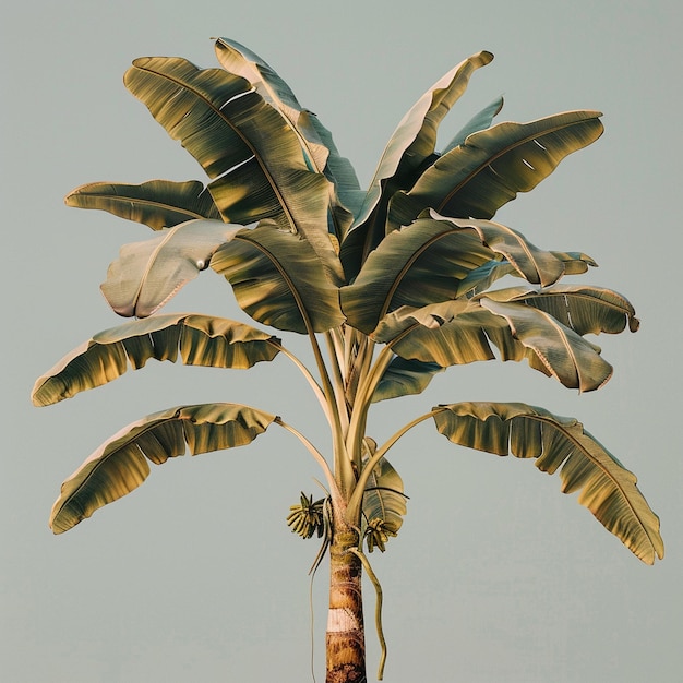 banana tree isolated