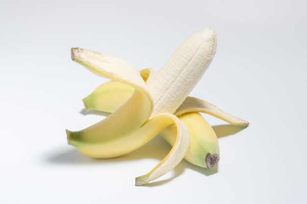 Banana white background