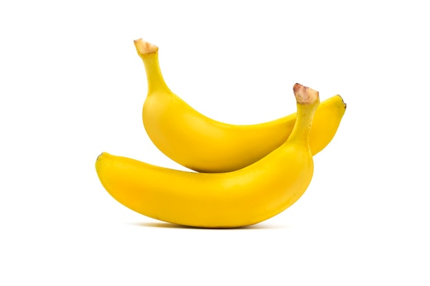 Banana on white background