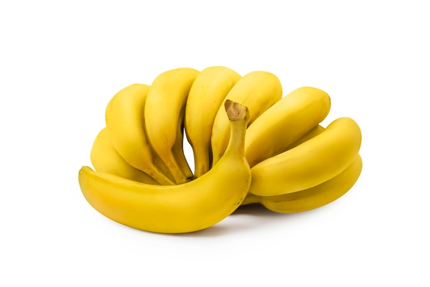 Banana on white background