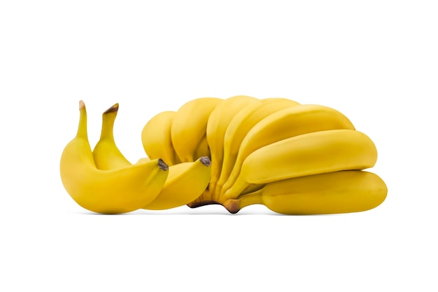 Banana on white background