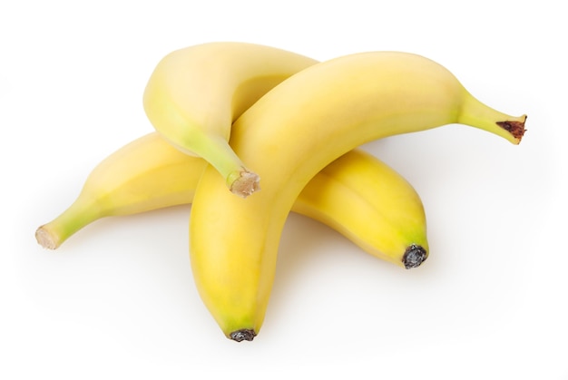 Bananas isolated on white background with clipping path