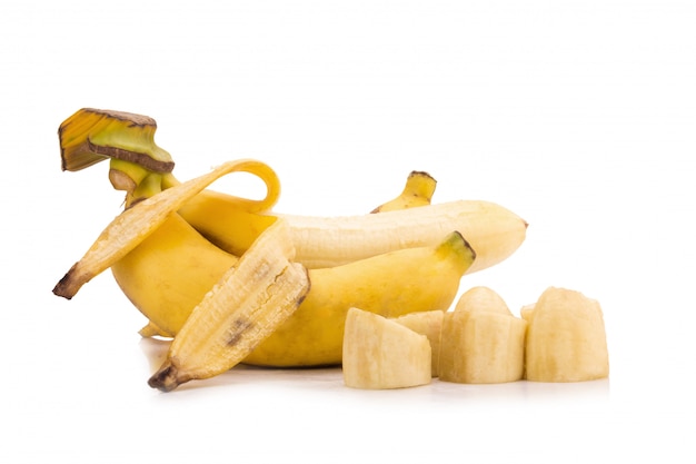 Bananas isolated on white background