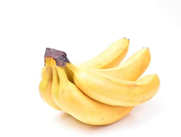 Bananas on a white background