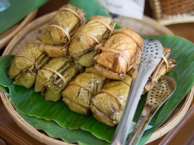 Bananas with Sticky Rice.