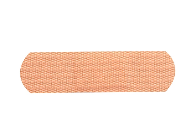 Bandaid strip isolated on white background