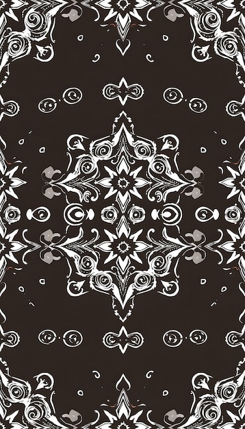 Photo bandana pattern seamless pattern based on ornament paisley bandana print boho vintage style