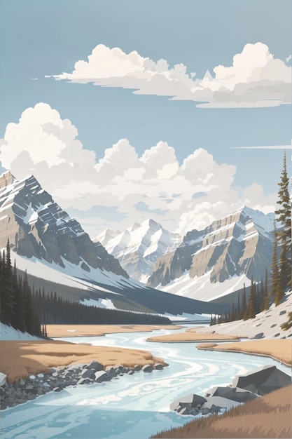 Banff National Park Landscape